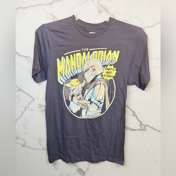 Star Wars Other - Star Wars Mandalorian Tee - Dark Gray and Yellow